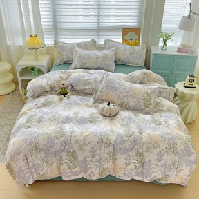 Bonenjoy-conjunto de roupa de cama queen size, conjunto de roupa de cama com estampa reativa, cor branca, preta, xadrez, tamanho king, para quarto